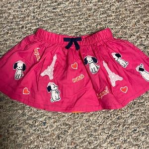 NWT GYMBOREE PINK EIFFEL FLOWERS TOWER DOG SKIRT 12-18 MONTHS NEW